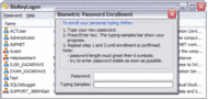 BioKeyLogon screenshot